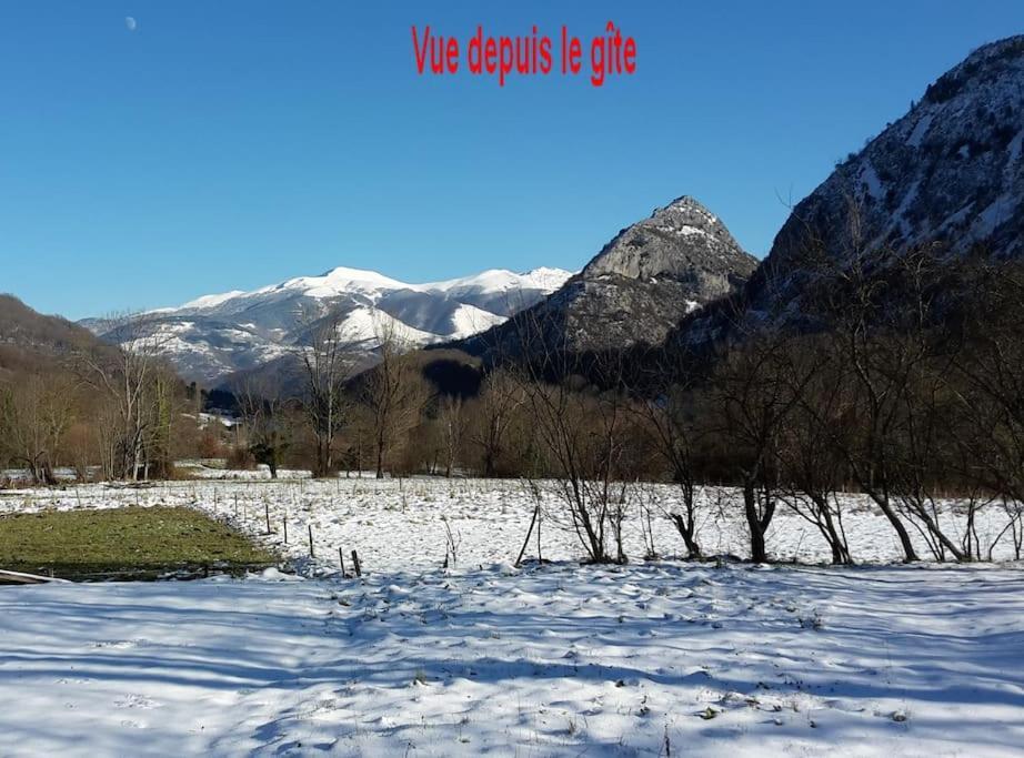 Grange En Pierres. Grand Jardin Et Belle Vue Villa Saurat Kültér fotó